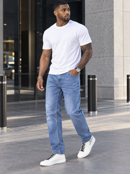 Men's High-Stretch Slim Fit Jeans