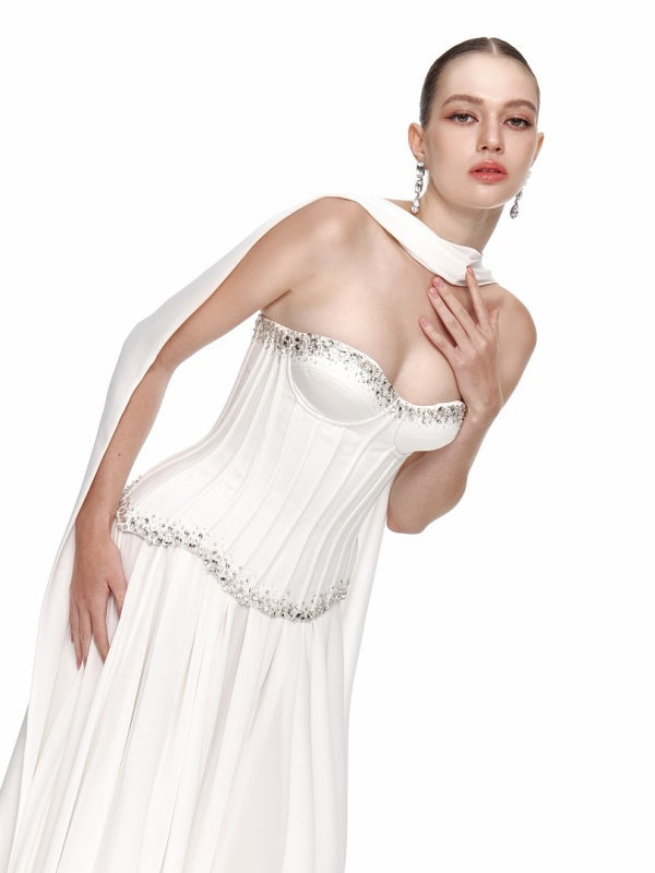 Crystal Corset Maxi Gown