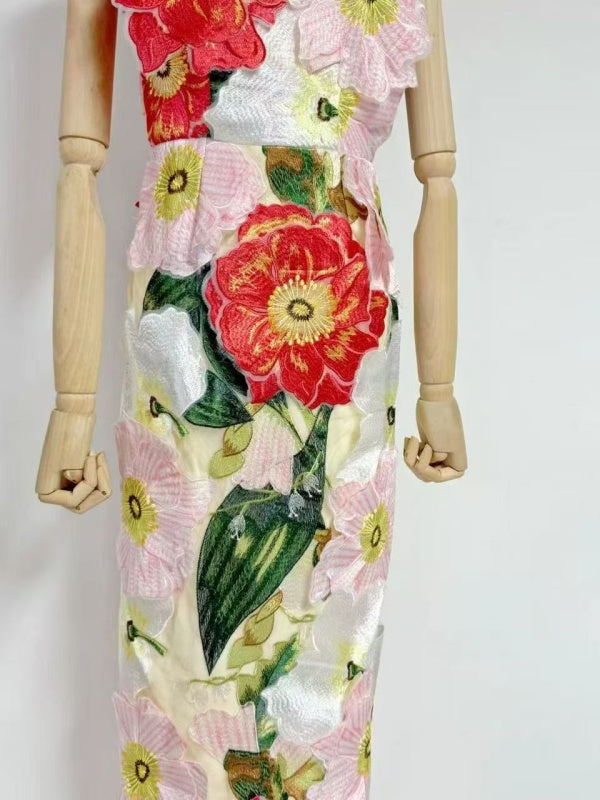 Garden Bloom Midi Dress