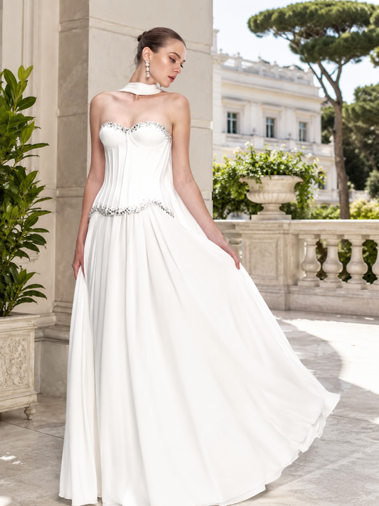 Crystal Corset Maxi Gown