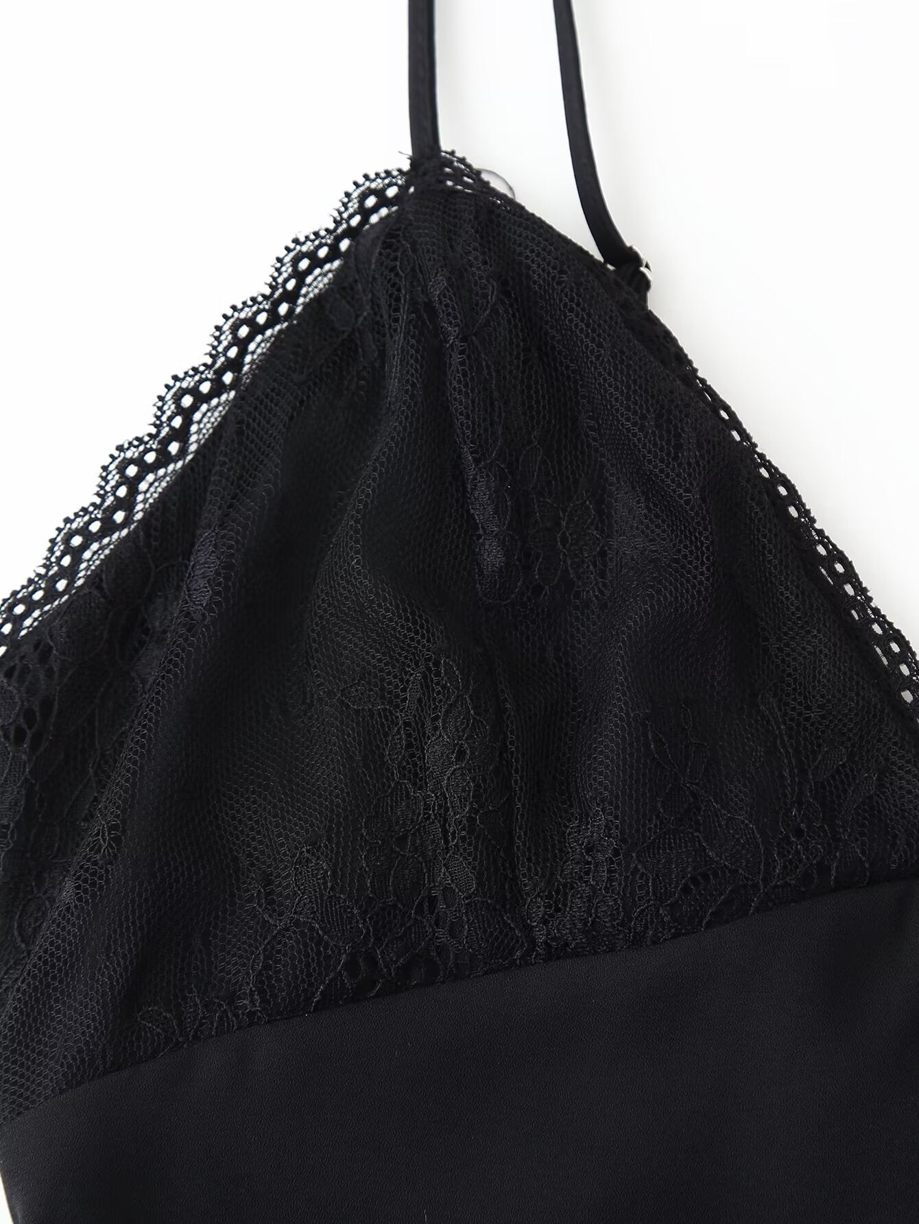 Backless Halter Lace Dress