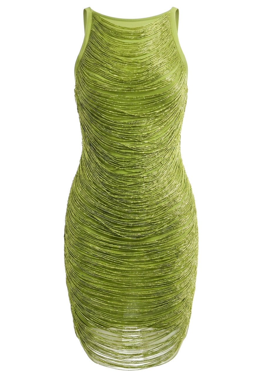 Tassel Detail Dress Green