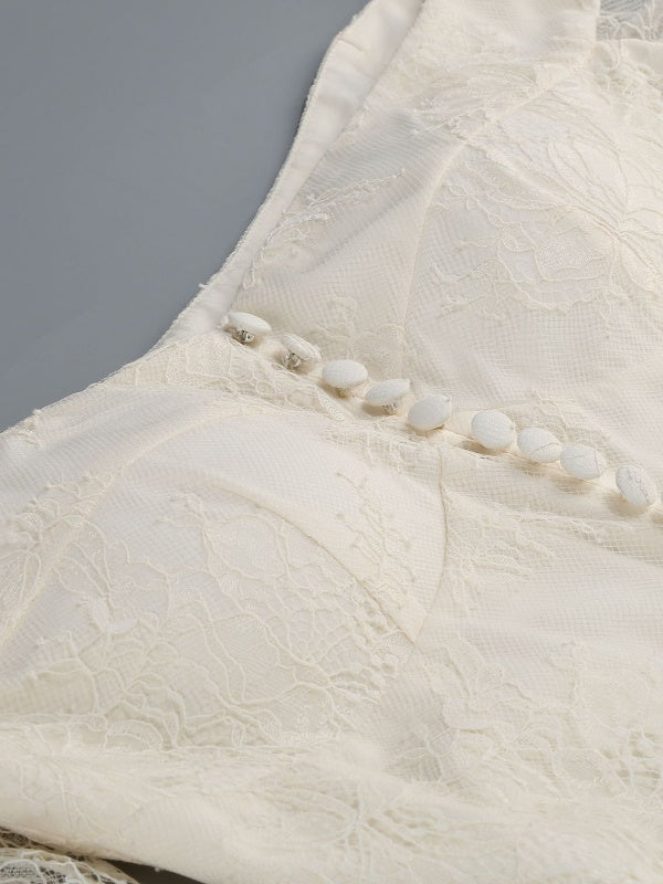 Ivory Romance Lace Gown