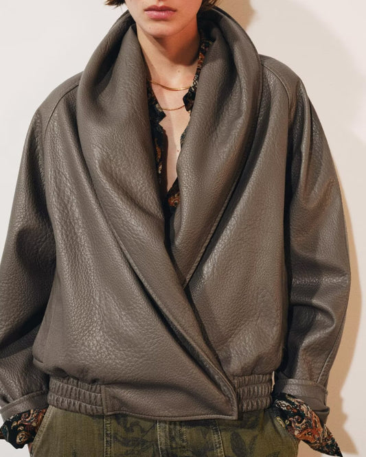 At French Casual Double Breasted Jacket Coat