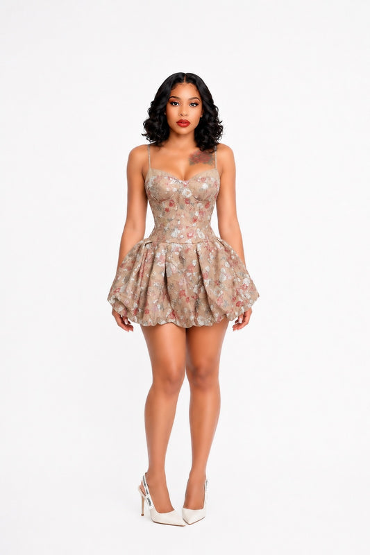 Spaghetti Strap Sheer Mesh Patchwork Backless Cocktail Party Mini Dress