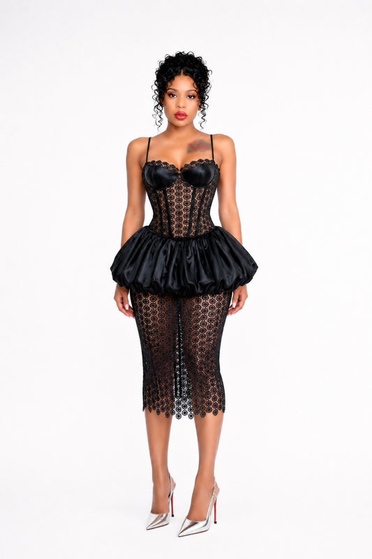 Midnight Eclipse Corset Dress