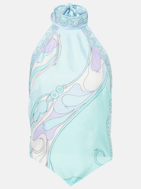Azure Riviera Asymmetrical Skirt Set