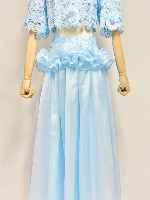 Azure Bloom Two-Piece Set