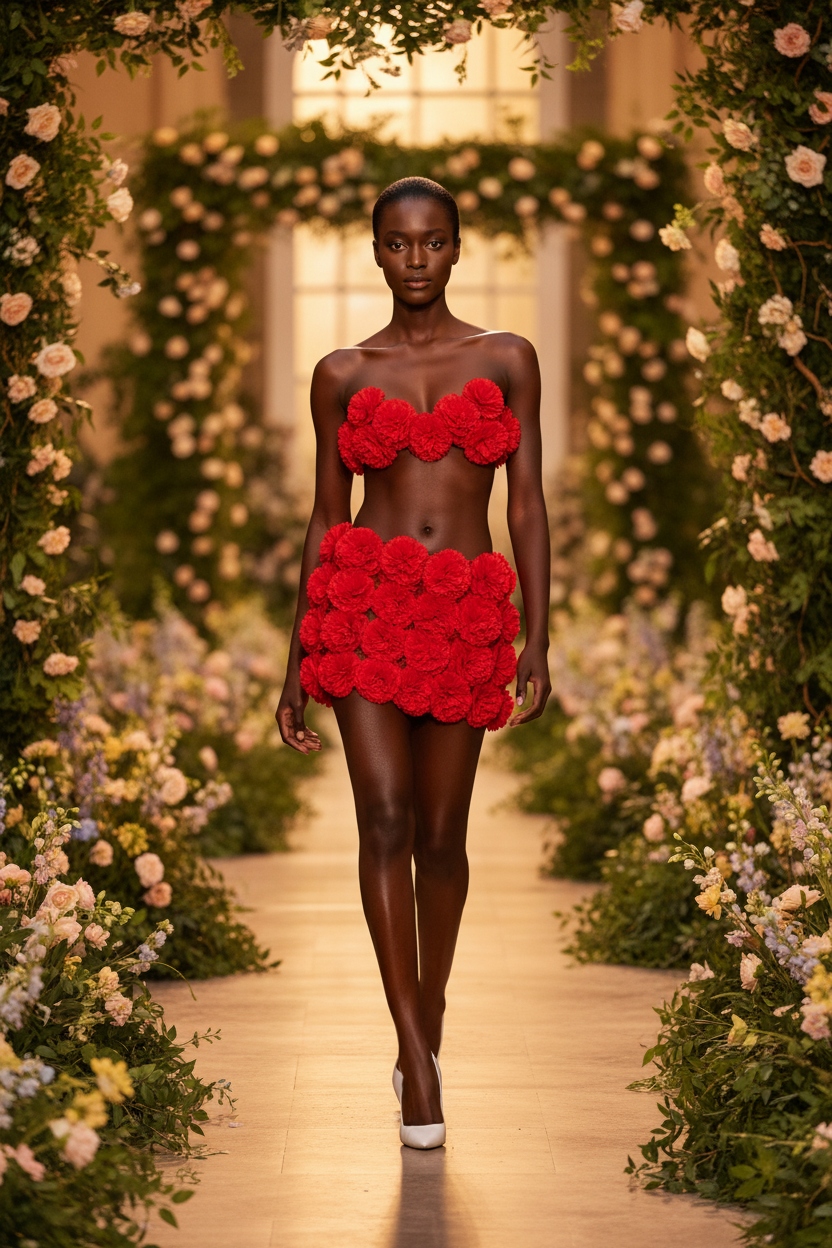 Crimson Rose Blossom Set