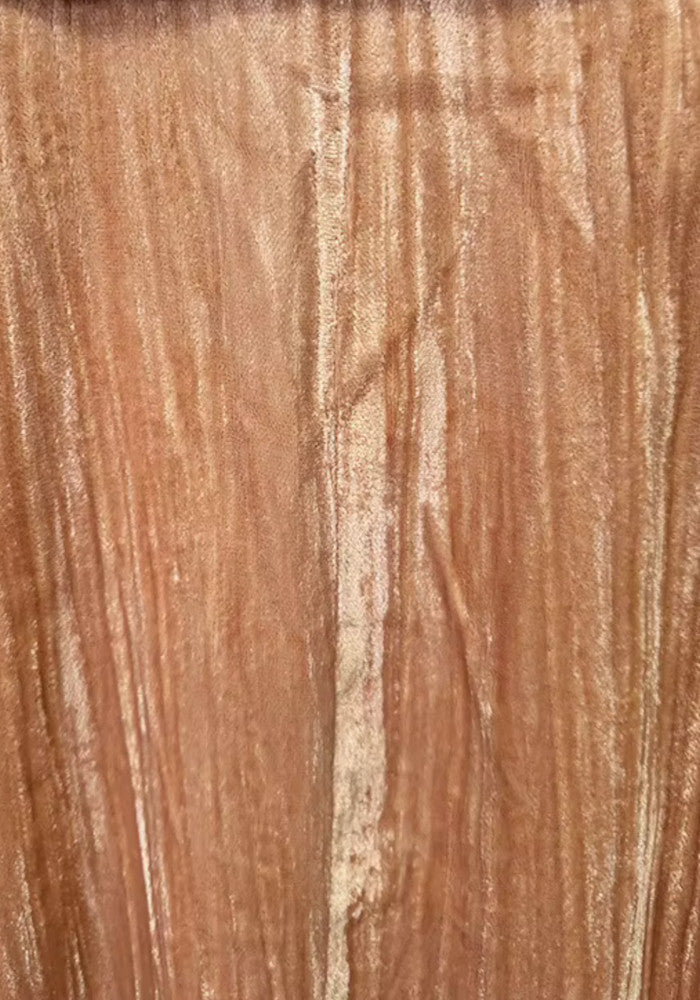 Long Sleeve Velvet Suit Nude