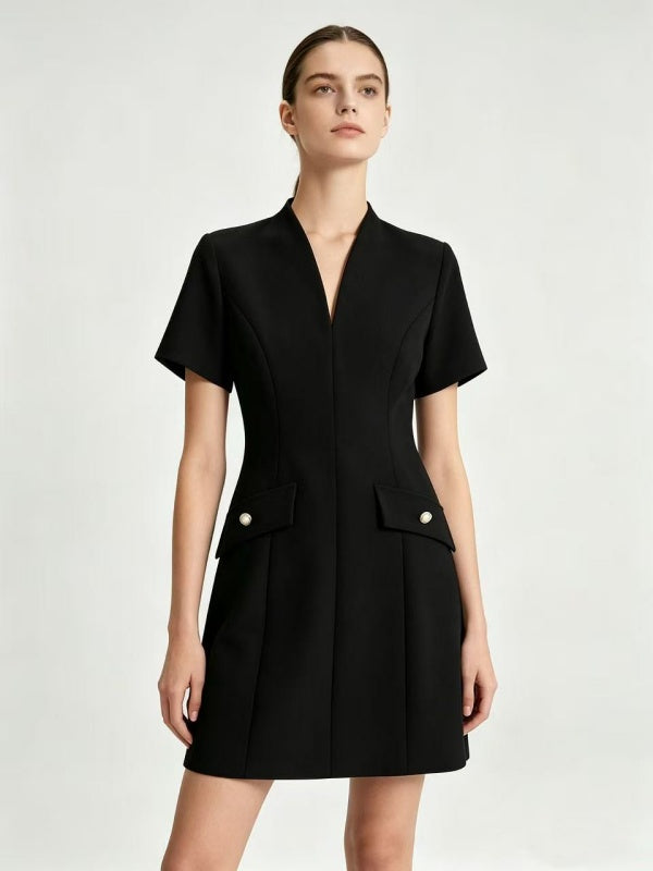 Midnight Muse Tailored Mini Dress