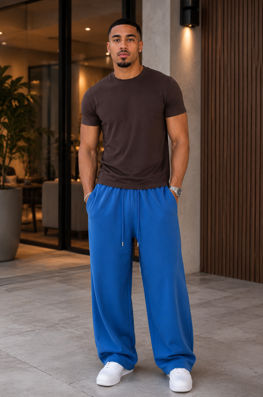 Men's Wide-Leg Streetwear Sweatpants
