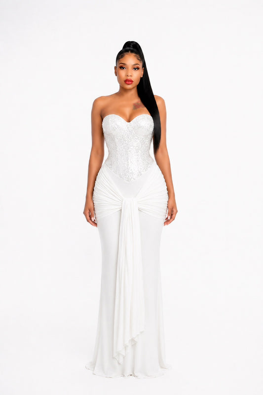 Diamond white Muse Gown