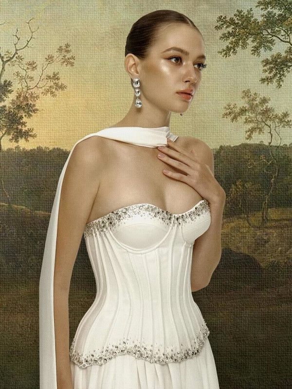 Crystal Corset Maxi Gown
