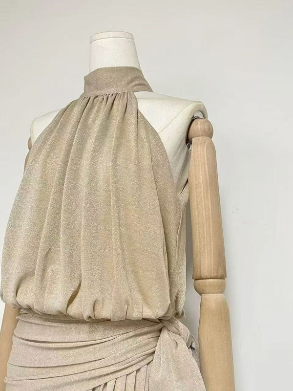 Champagne Glow Mini Dress