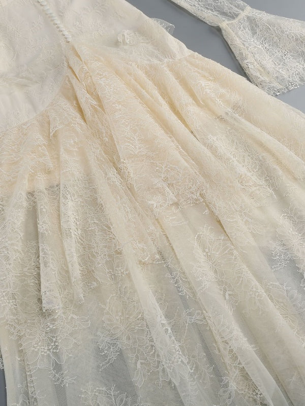 Ivory Romance Lace Gown