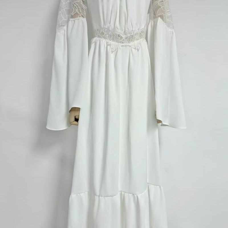 Ivory Grace Lace Maxi Dress