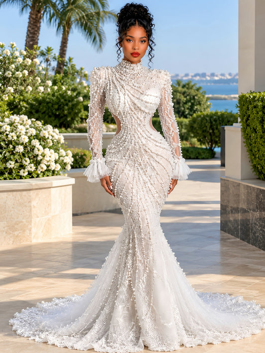 Seraphina Pearl Couture Gown
