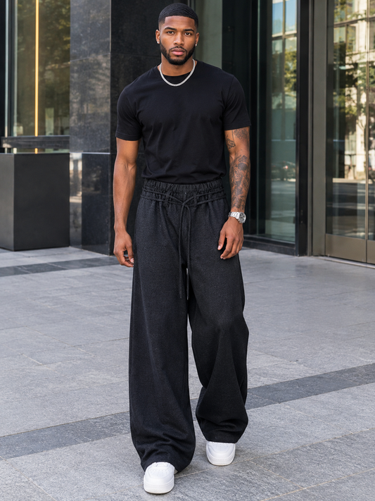 Men's Wide-Leg Casual Pants