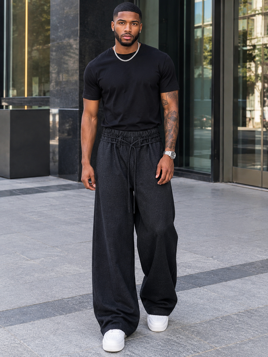 Men's Wide-Leg Casual Pants