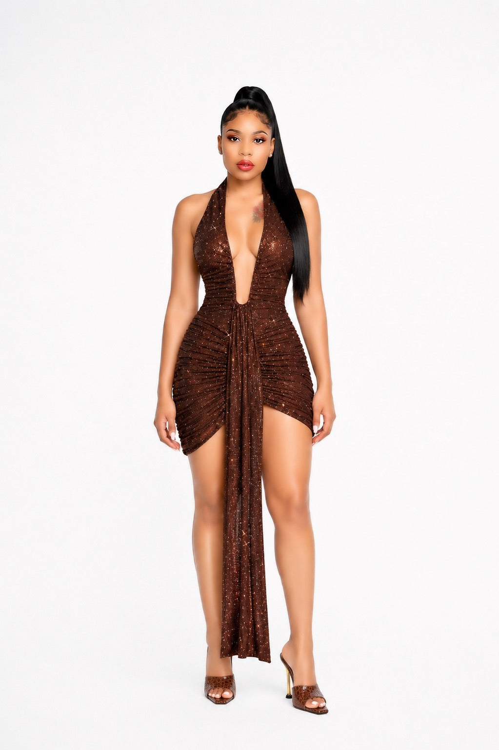 Midnight Mocha Goddess Dress