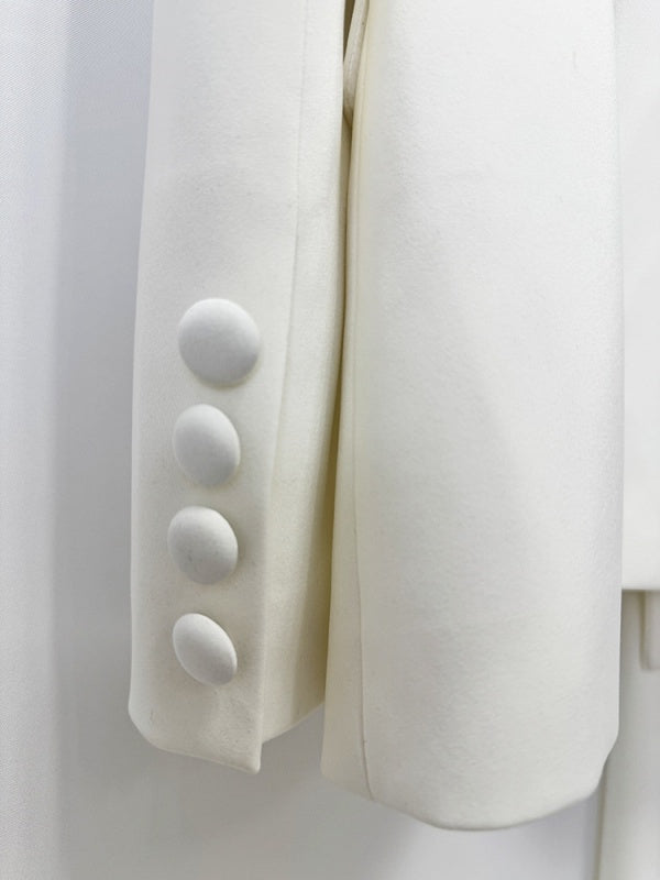 Ivory Royale Embellished Power Suit