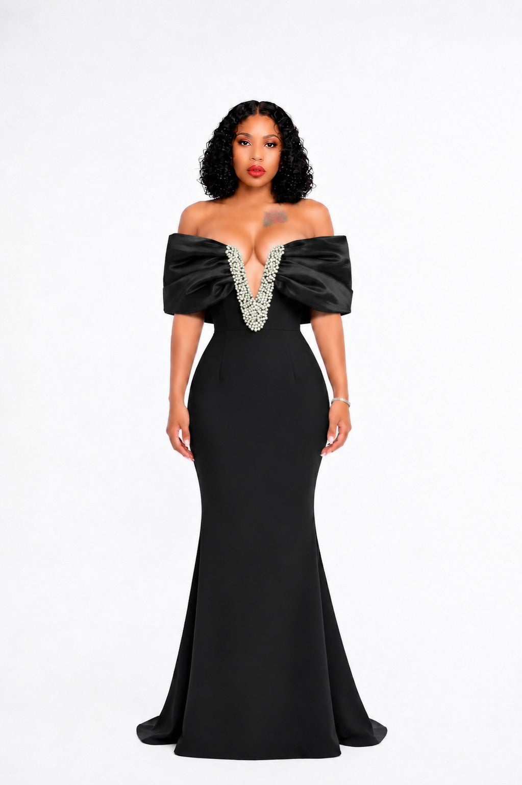 Bardot Crystal Detail Maxi Dress Black