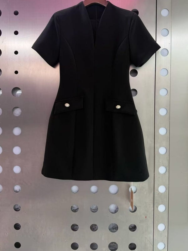Midnight Muse Tailored Mini Dress