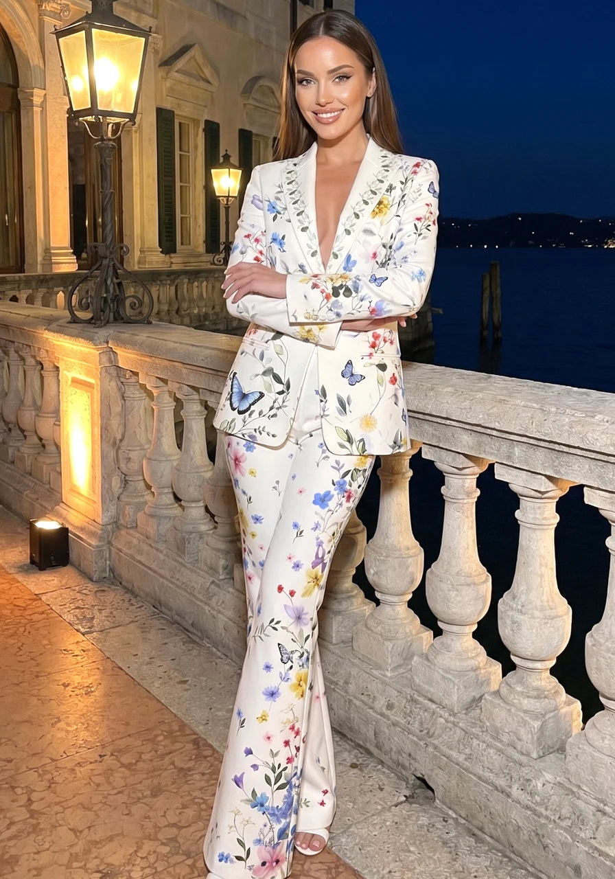 Two Piece Sets Fresh Blazer Trousers