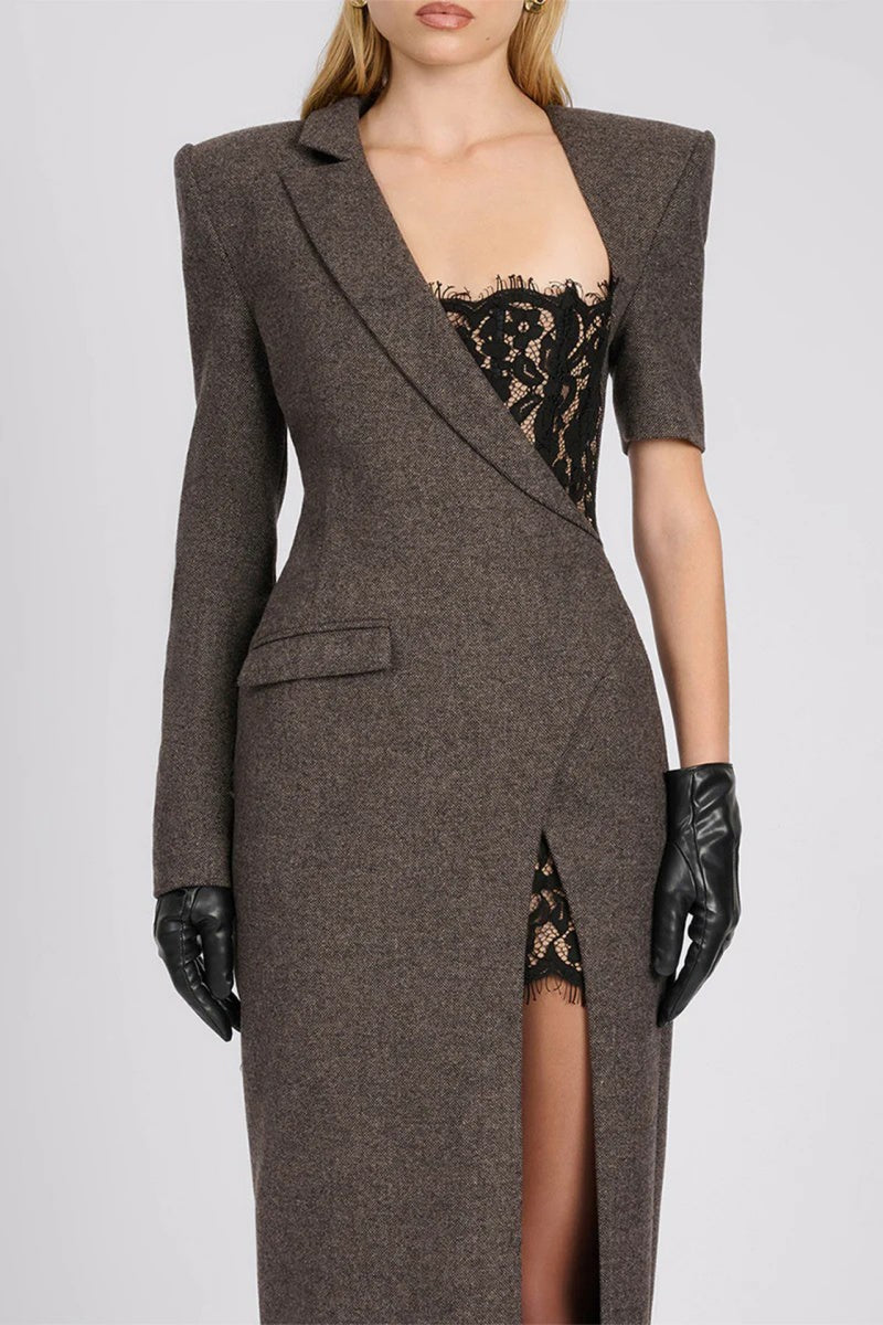 The Alessandra Lace Blazer dress