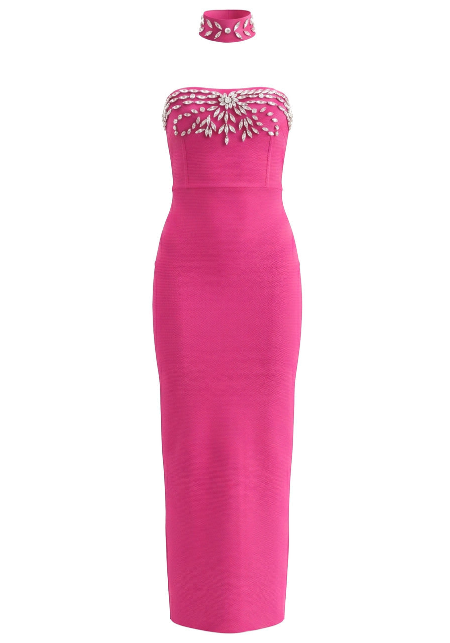 light pink strapless prom dresses Pink Prom Dress with Slit main image 0