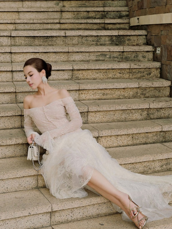 Ivory Romance Lace Gown