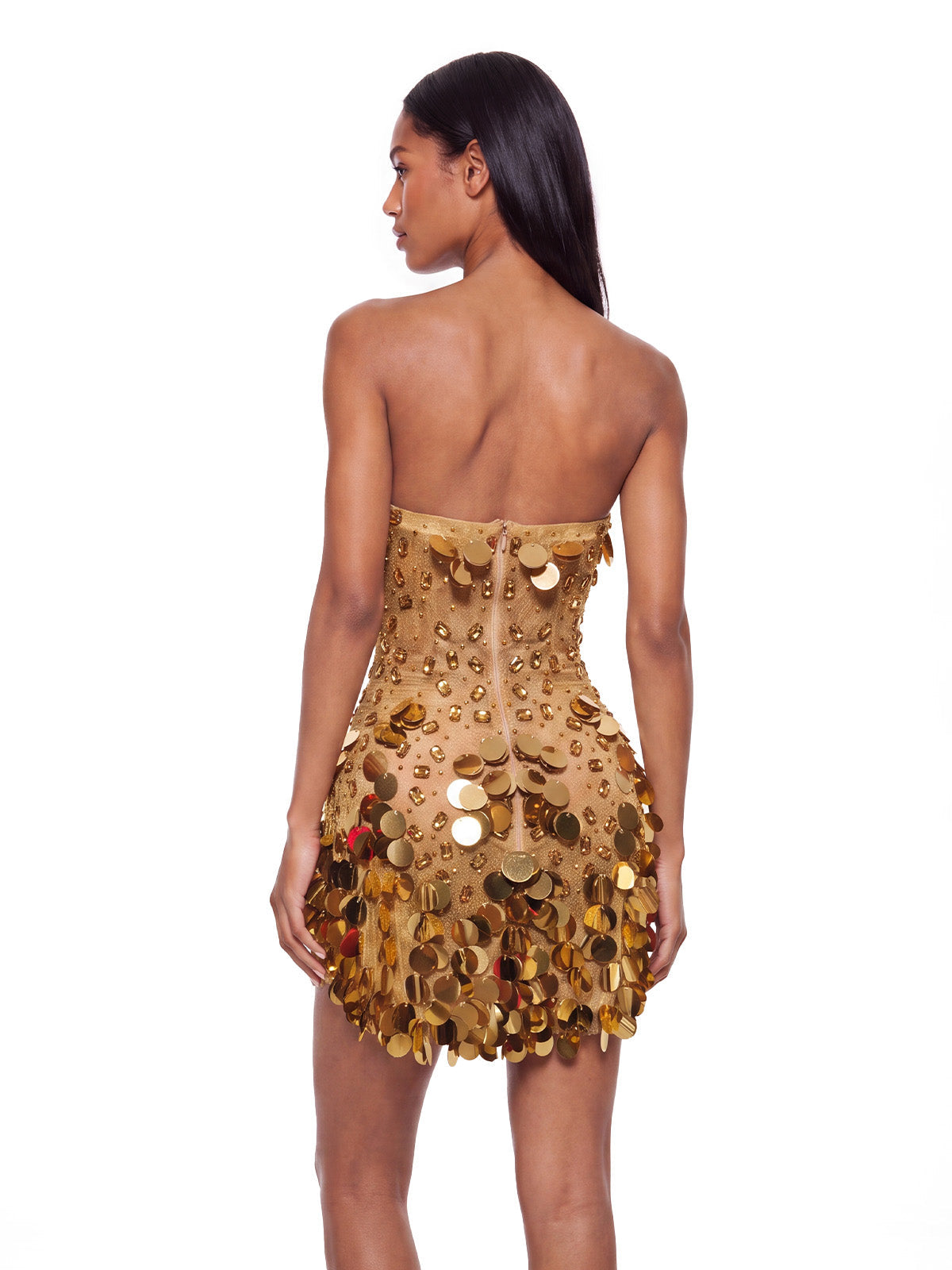 Gilded Luxe Sequin Mini Dress