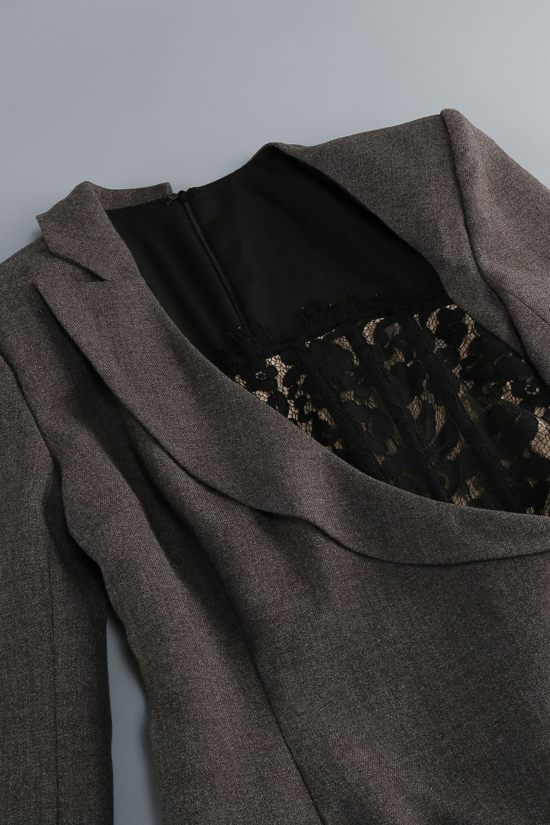 The Alessandra Lace Blazer dress