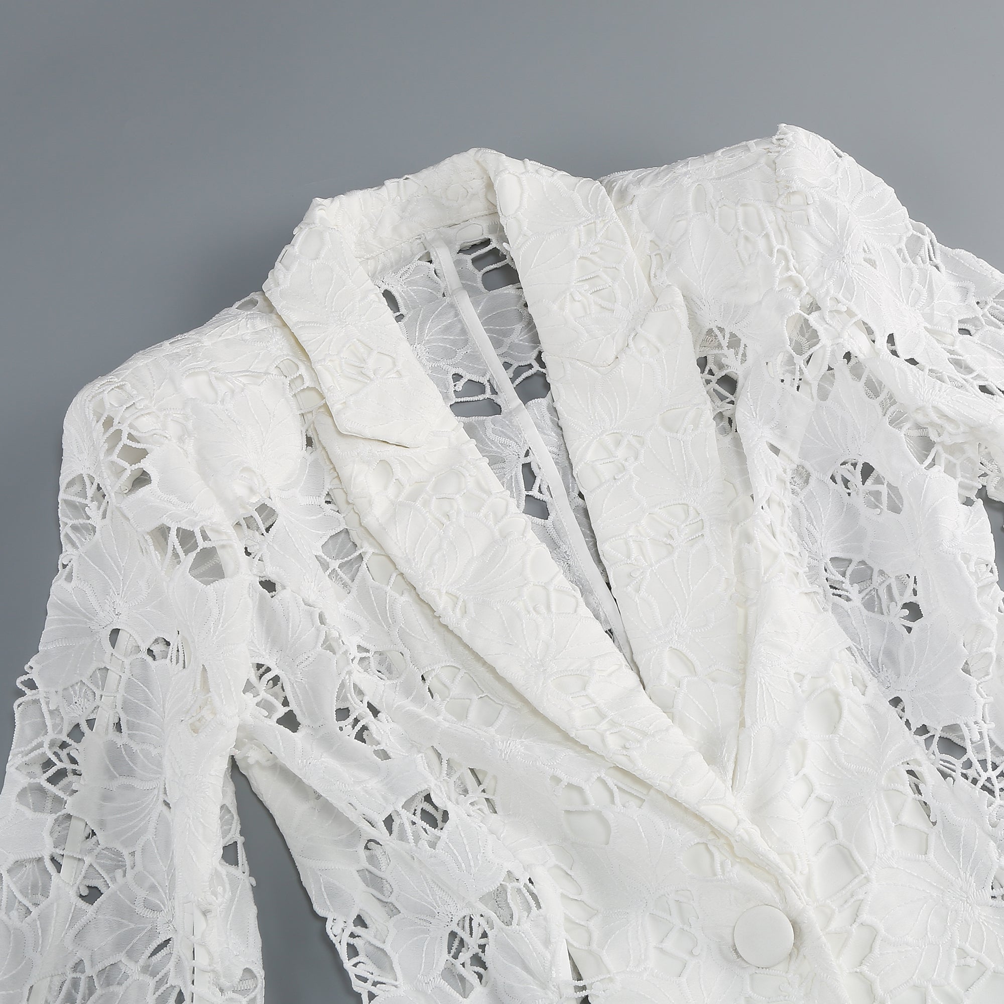 The Ivory Lace Blazer and Shorts Set