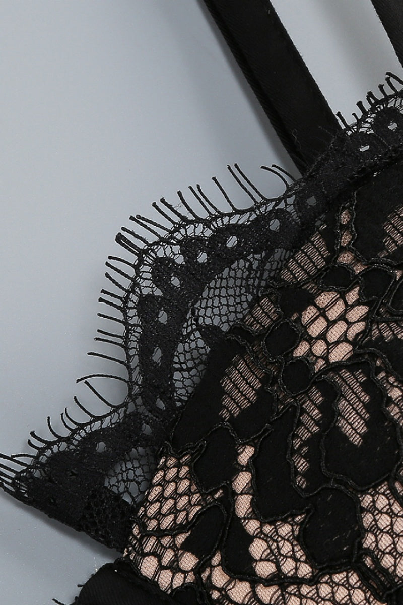 Midnight Romance Lace Gown