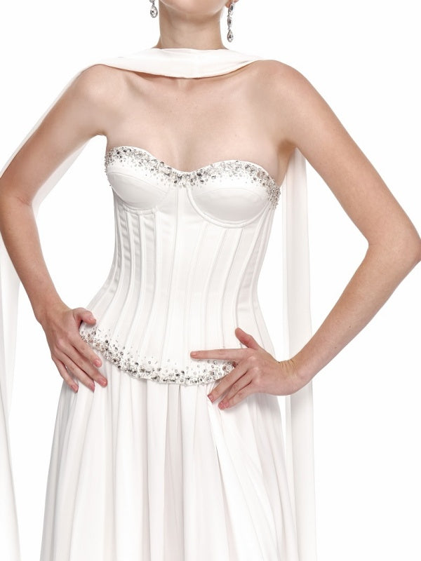 Crystal Corset Maxi Gown