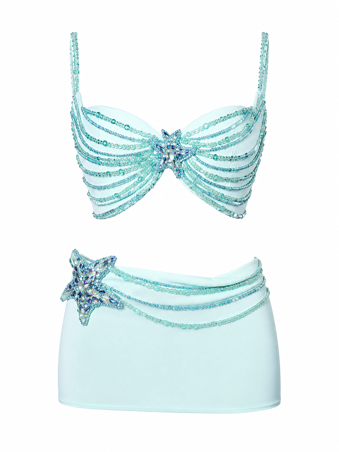 Aqua Butterfly Crystal Mini Set