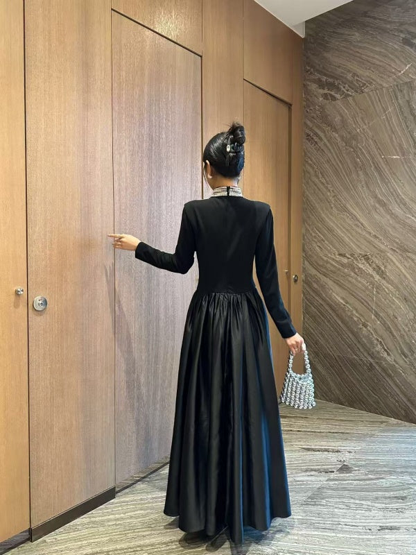 Midnight Elegance Maxi Dress