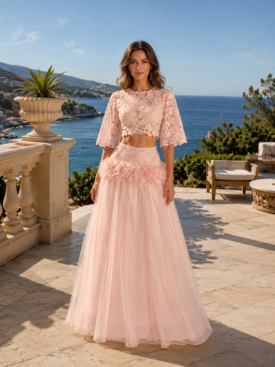 Blush Romance Lace Set