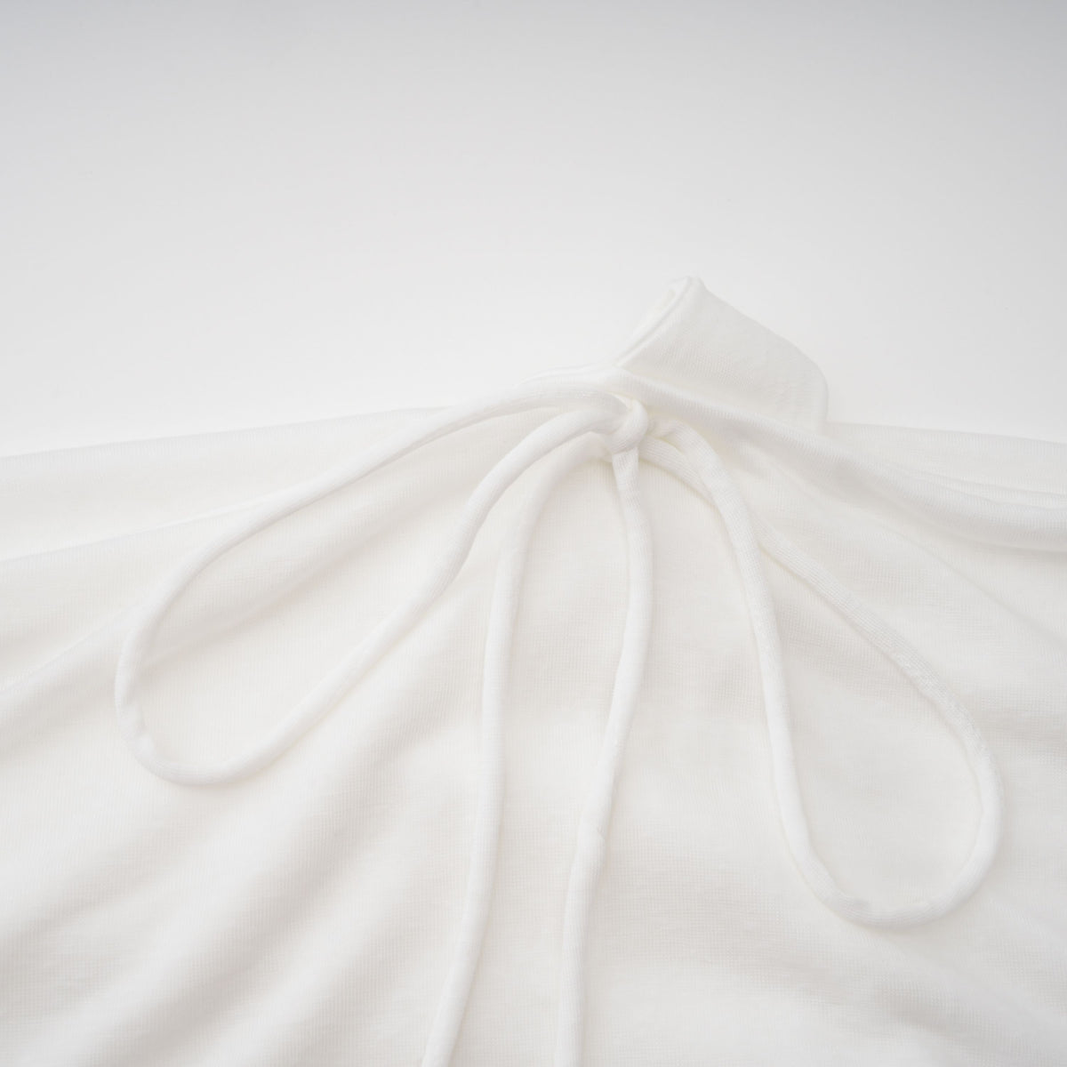 Sigrun White Asymmetrical Gathered Maxi Dress