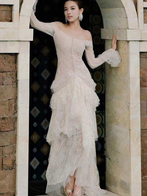 Ivory Romance Lace Gown