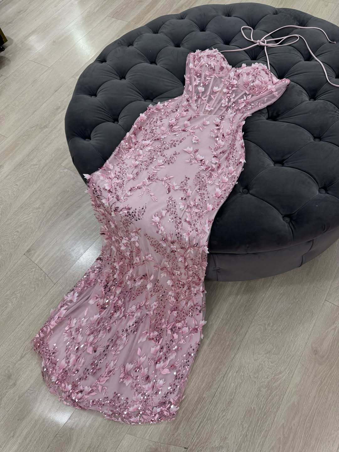 Rosalie Floral Corset pink dress