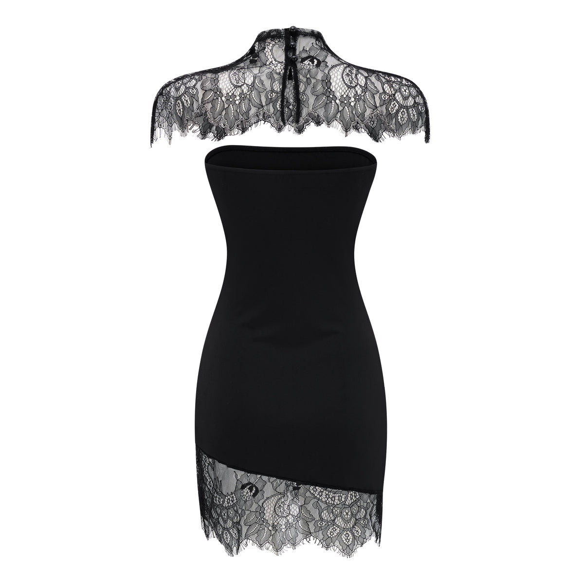 Alvaro Black Lace Shawl & Dress Set