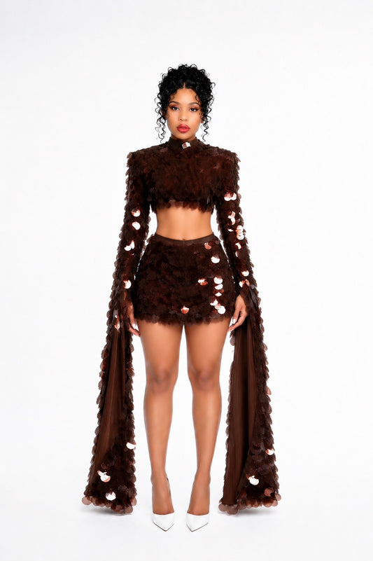 Chocolate Eclipse Sequin Set