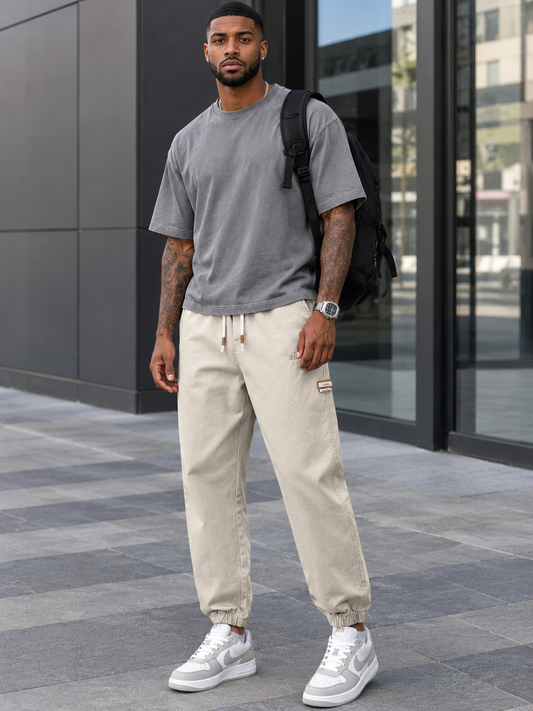Men's Plus Size Casual Elastic Waist Joggers