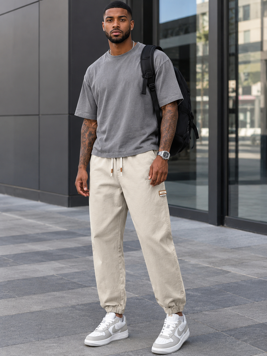 Men's Plus Size Casual Elastic Waist Joggers