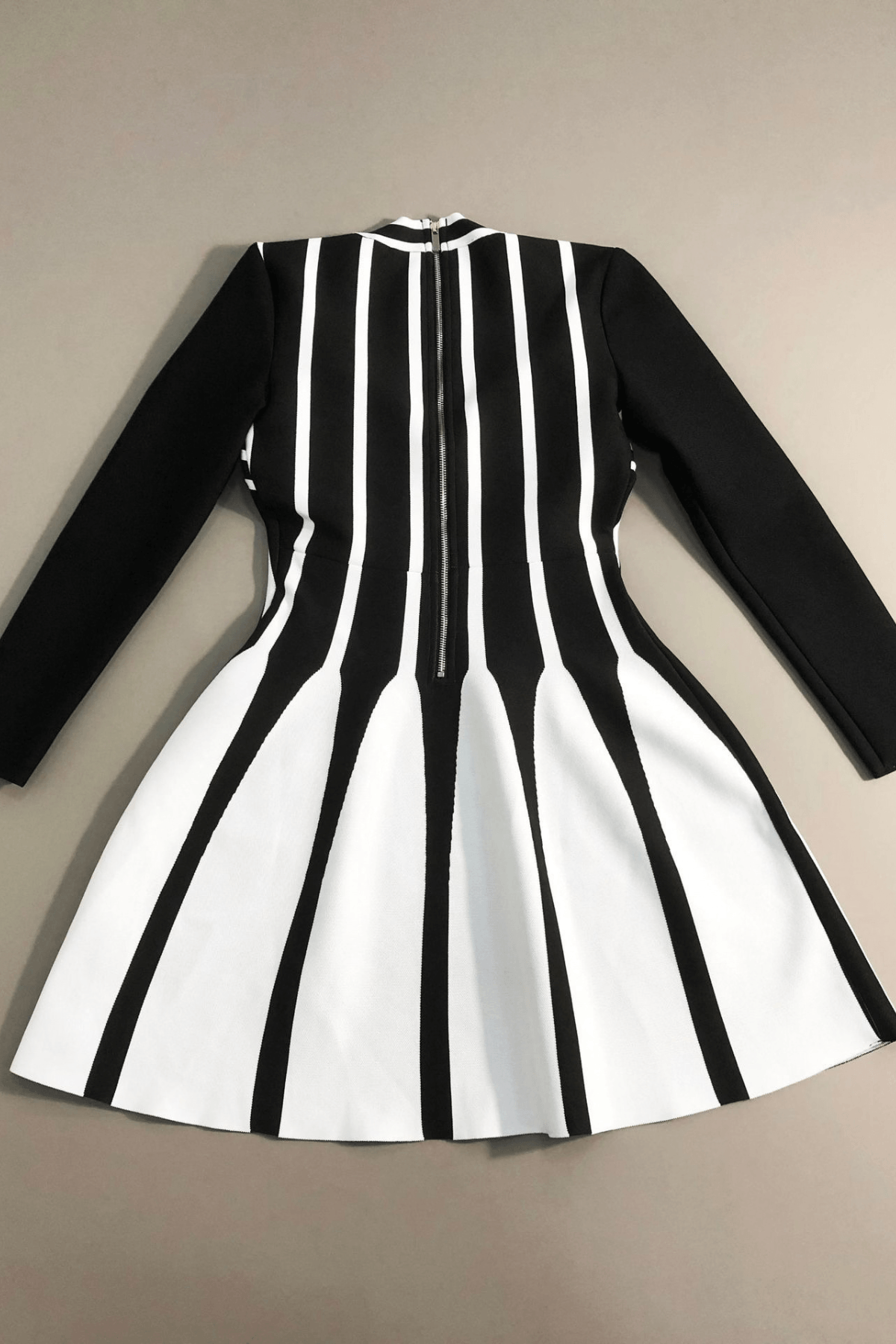 Monique Black & White Corset Mini Dress