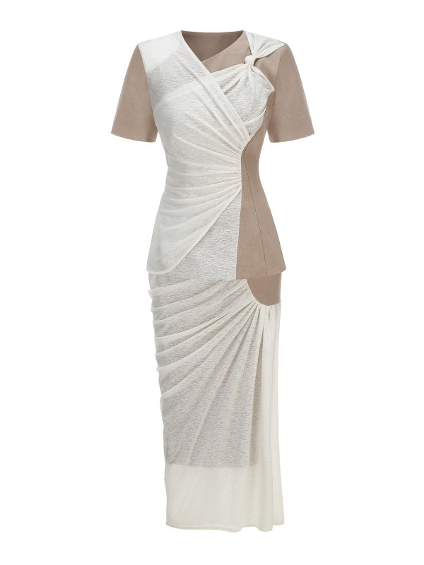 Ruched Draped skirt set