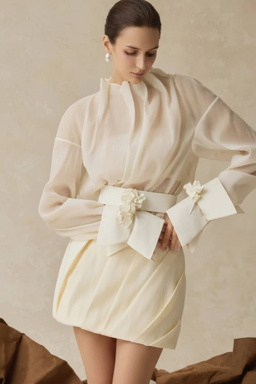 The Amara Sculpted Mini Dress